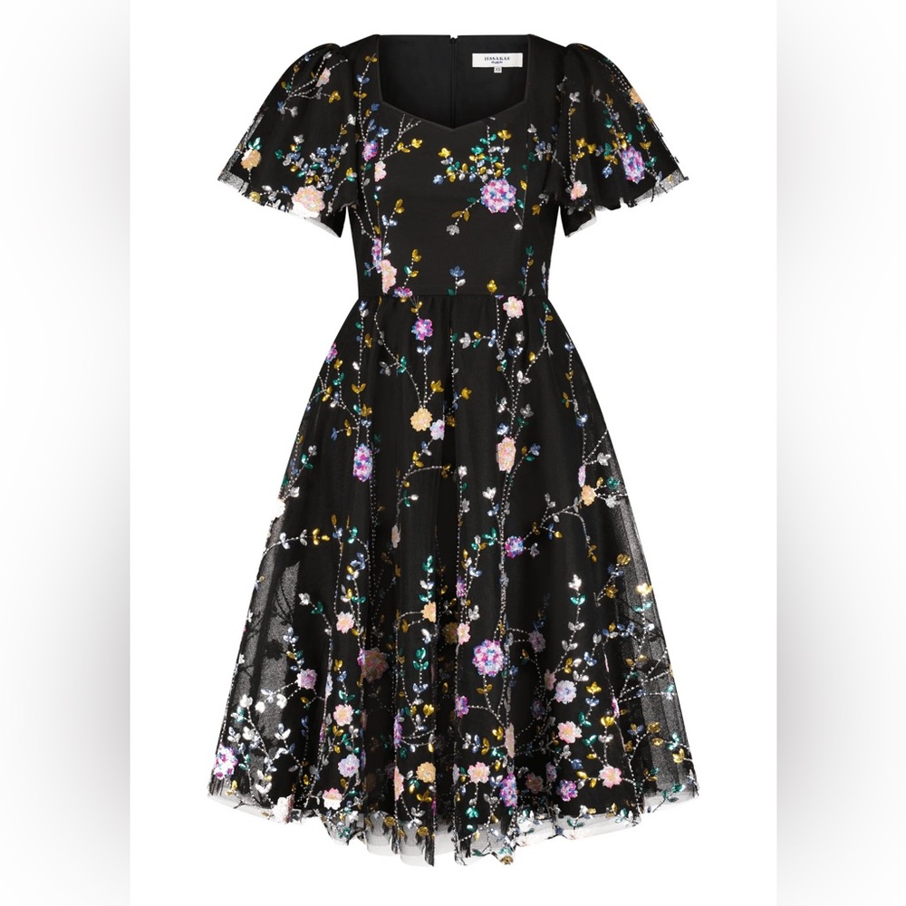 JessaKae Shimmer Dress in Black - Size Small